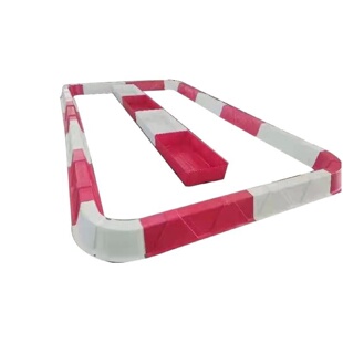 多功能玻璃钢环保围堰井场石油工程防泄流围槽组合式环形红白围堰