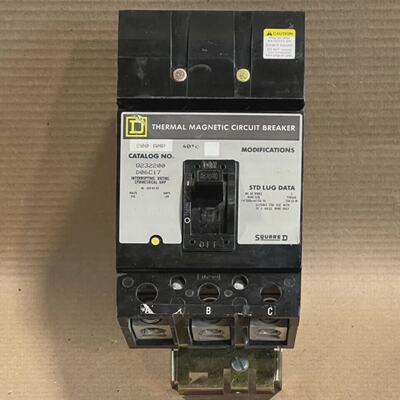 Square D Q2 Q232200 3 Pole 200 Amp 240V Gray Label Circuit B