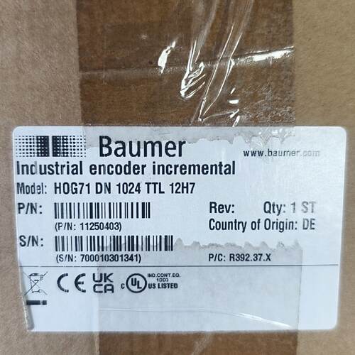 溢价-德国Baumer工业编码器HOG71DN1024TTL