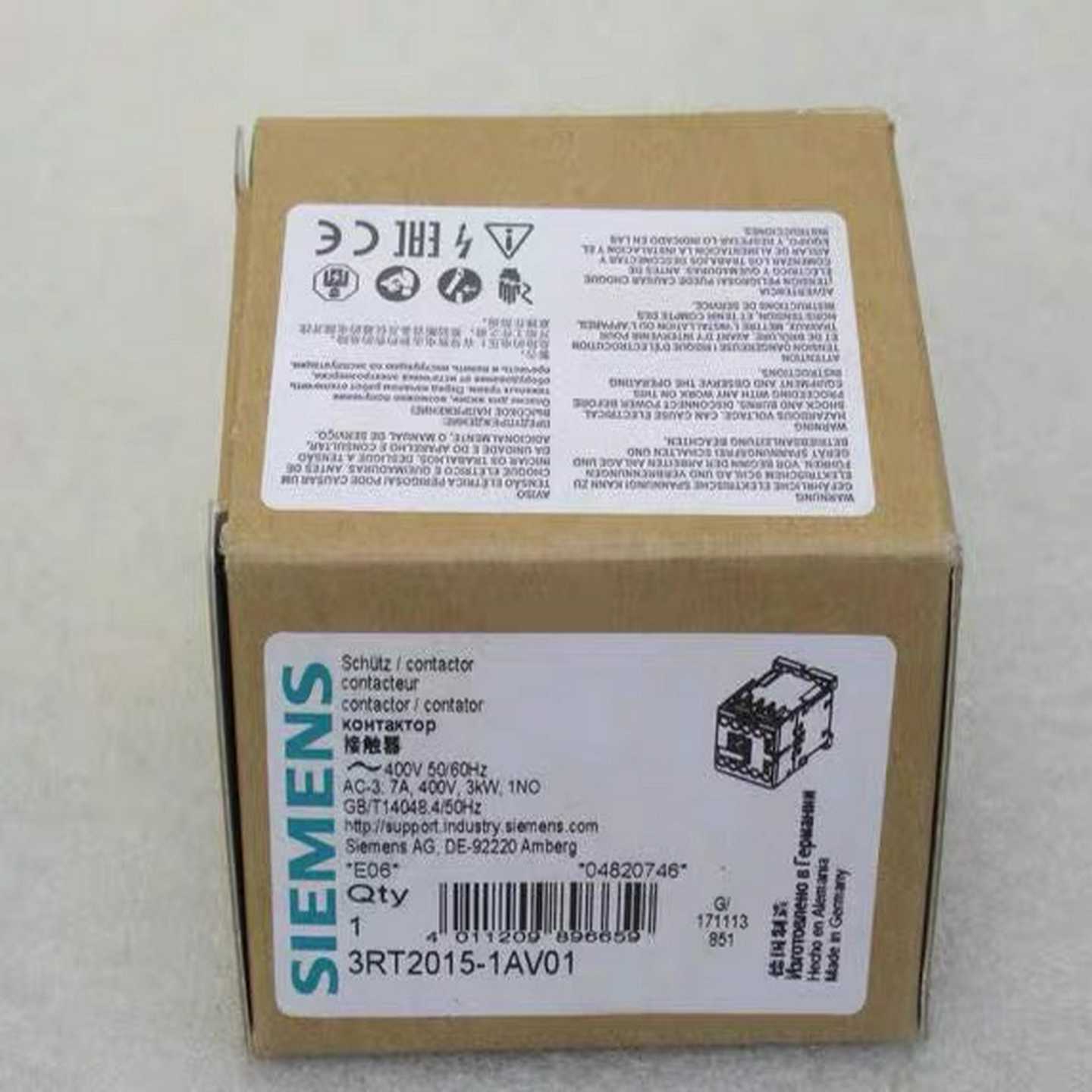西门子SIEMENS接触器 3RT2015-1AV01