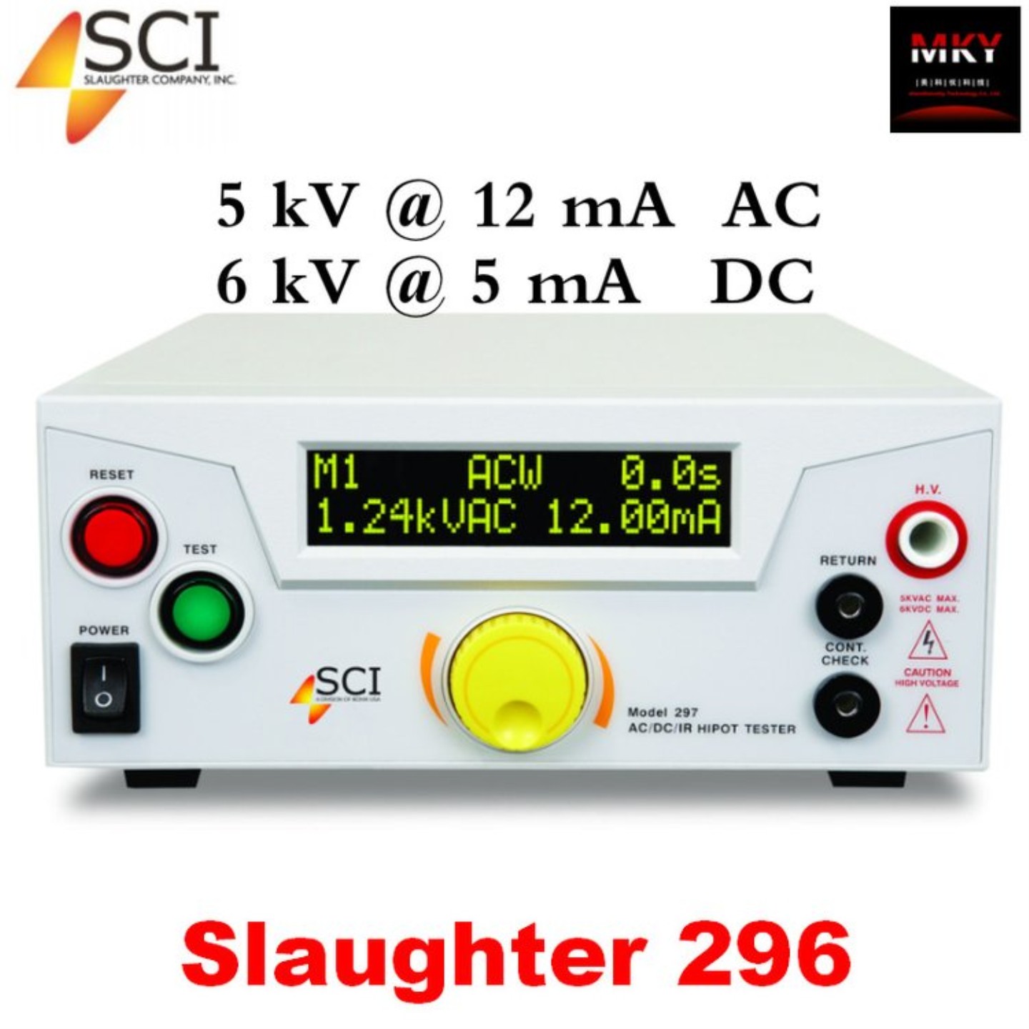 售前询价SCI Slaughter 295台式交流耐压测试仪 AC5KV12mA