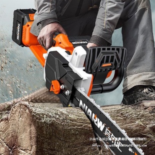 锂电电锯大功率家用手持电链锯户外砍树电动伐木锯 寸充电式