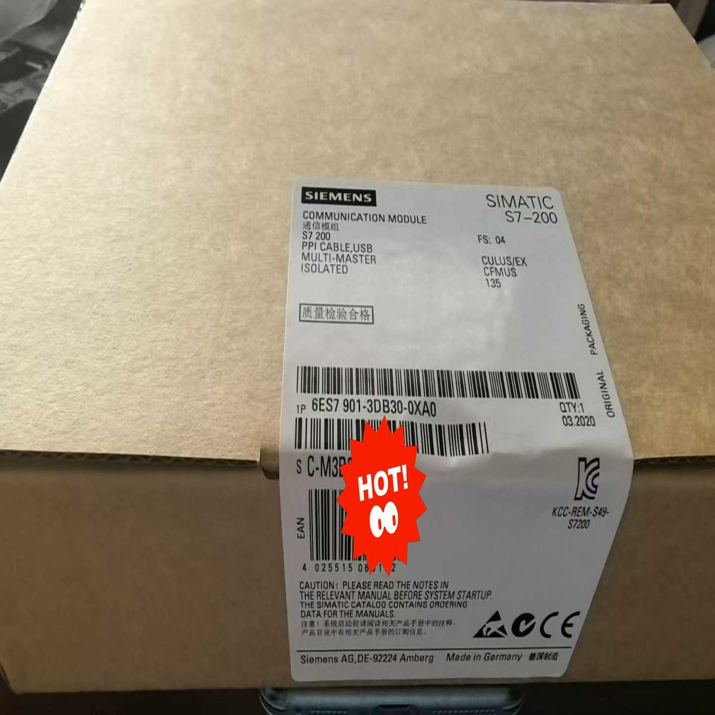 询价全新原装6ES7901-3DB30-0XA0现货当天发