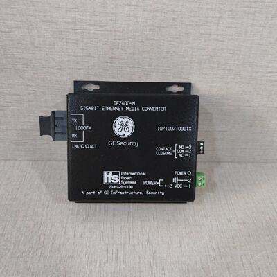 GE SecurityIFS DE7400M Gigabit Ethernet Media Converter