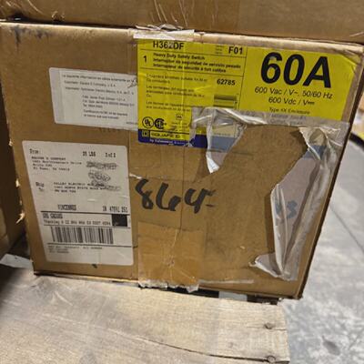 NEW Square D H362DF 60 amp 600v  Fused 4X Safety Switch Disc