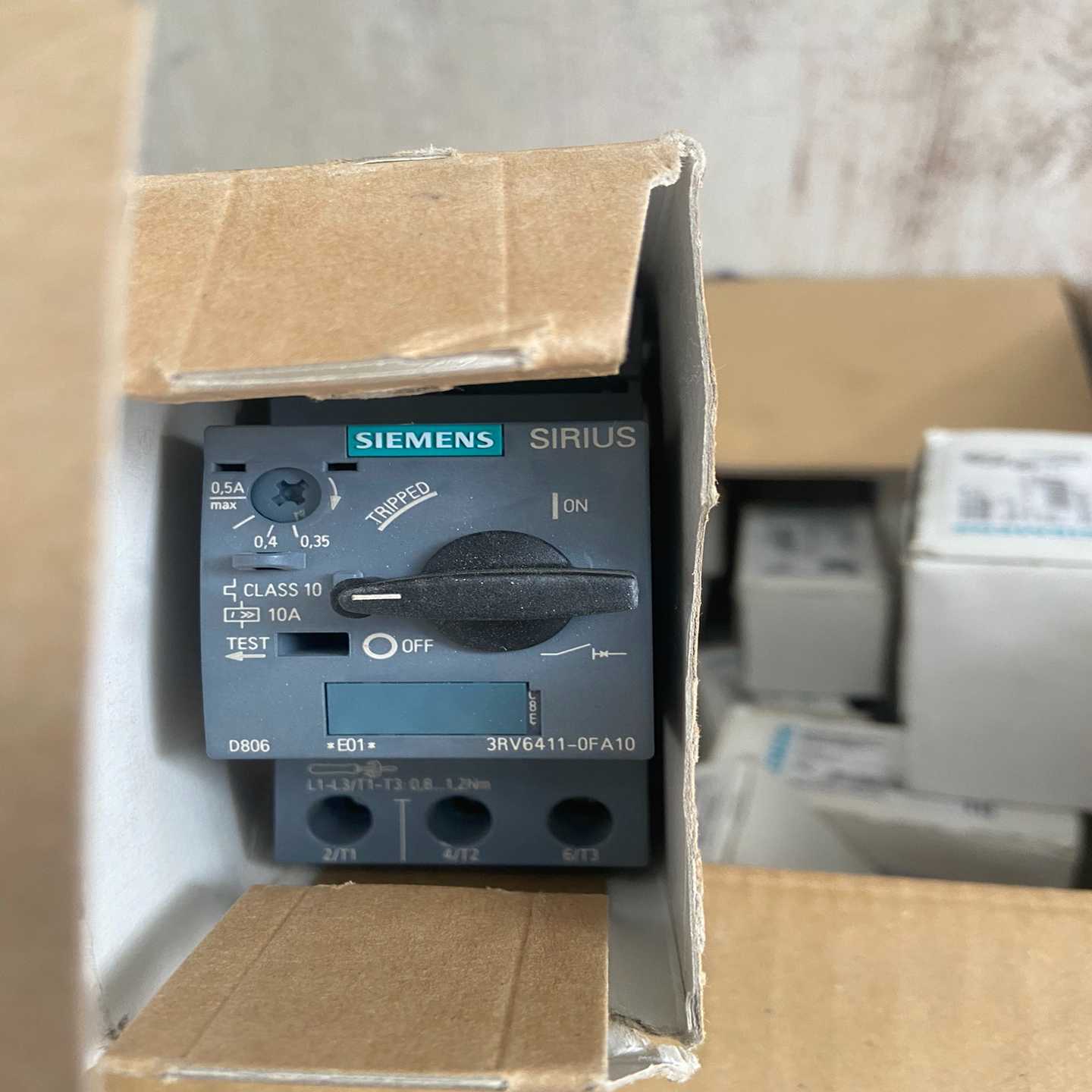 【议价】西门子马达电机断路器3RV6411-0FA10控制电流0