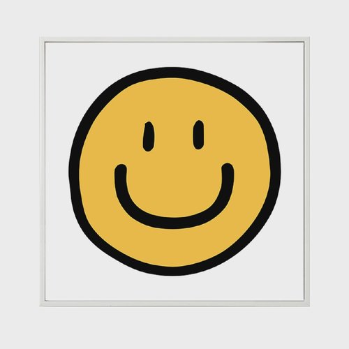 北欧ins笑脸挂画太阳花装饰画客厅小清新治愈系壁画卧室餐厅摆画