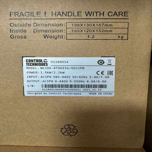 CT尼得科1.5KW变频器NE200-4T0015G/002询价