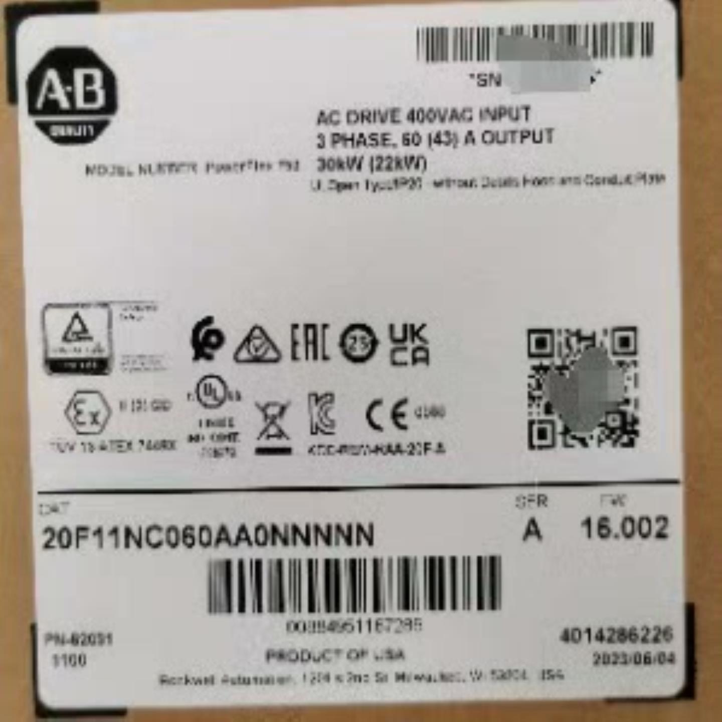 【请询价】全新AB罗克韦尔变频器  20F11NC060AA0NNNN