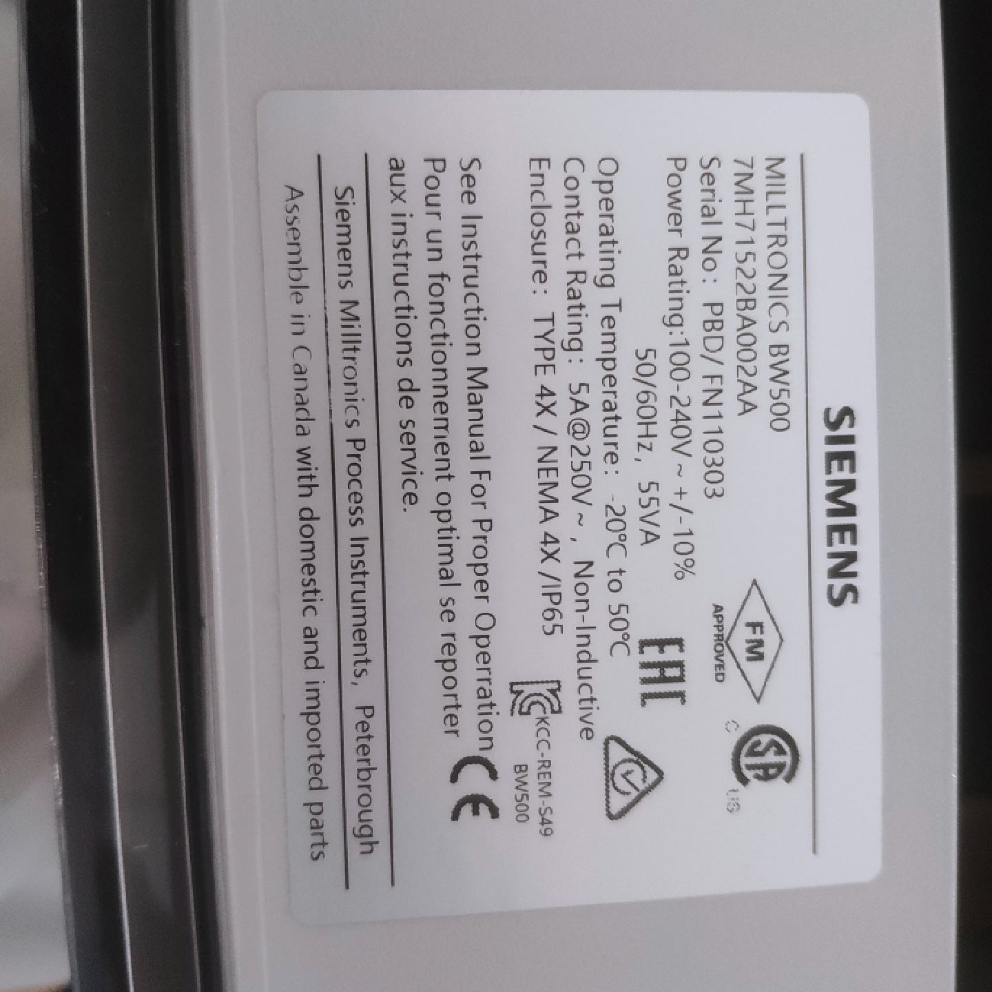议价西门子称重变送器积算仪7MH7152-2BA00-2AA
