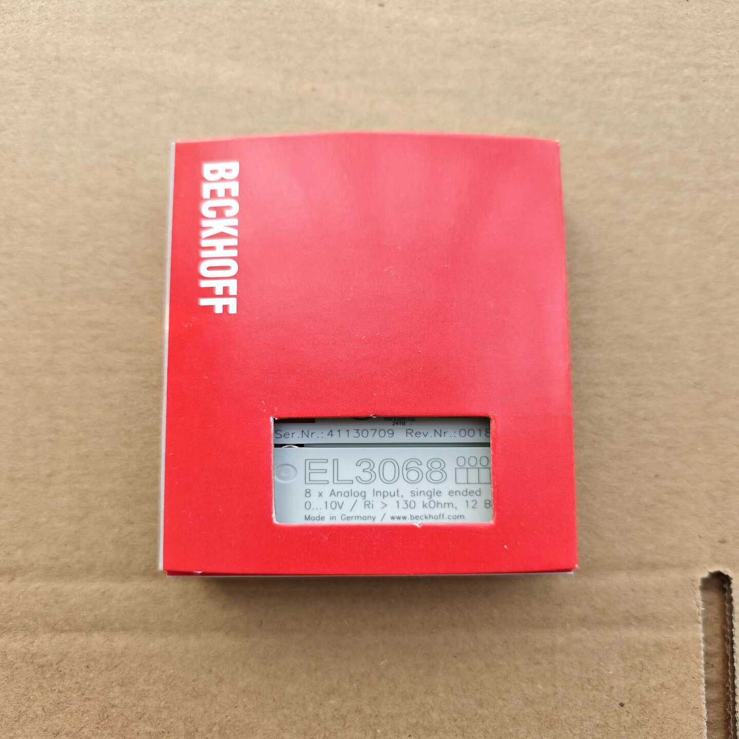 倍福EL3068模块，8个模拟量输入，单端，0...10询价