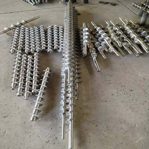 不锈钢螺旋叶片碳钢扭龙螺旋输送杆小龙推力轴混合给料机