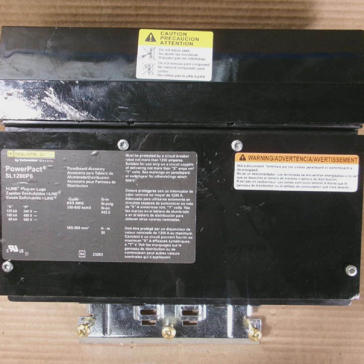 NEW Square D PowerPact SL SL1200P6 3 Pole 1200 Amp 600V Sub - 实物图