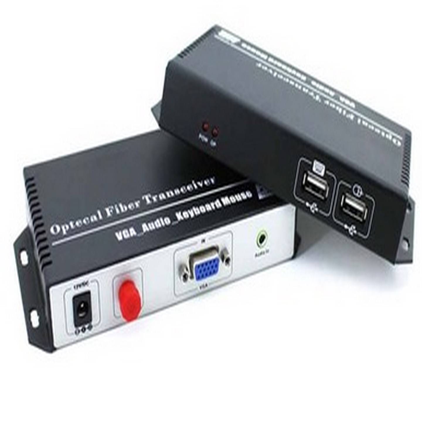 KVM高清光端机VGA带USB/键盘/鼠标/音频KVM光纤延长器VGA光端机