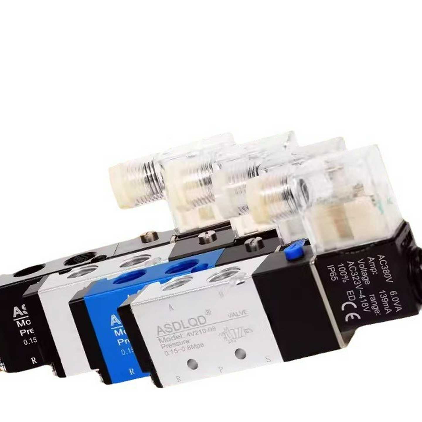 ASDLQD气动电磁阀4V210-08DC244V410-15AC2X20V4V310-10AC22