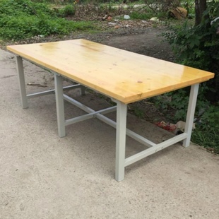 供应重型钳工台流水线实木钳重型钳工台实木工作台流水线操作台
