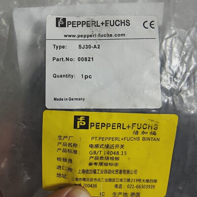 询价-PEPPERLFUCHS倍加福电感式接近开关SJ30A