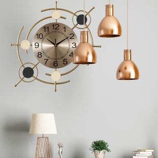 高颜值墙面家居时尚 挂钟挂表北欧风美观简约大气卧室圆形挂钟挂表