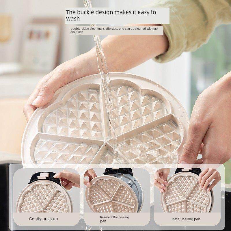 亿德浦瓷钛华夫饼机家用小型多功能双面加热蛋卷机新款0氟蛋糕机,厨房电器,电饼铛/华夫饼机/薄饼机,淘宝优惠券,粉丝福利购,淘宝优惠卷