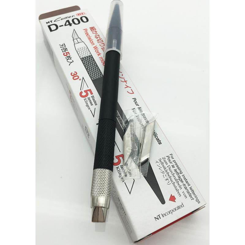 日本进口NTCutter小银D-400笔刀 极细30度45度橡皮章专用雕刻刀