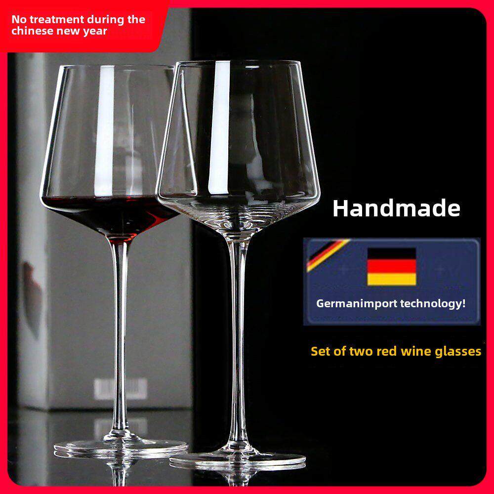 勃艮第水晶高级红酒杯子超大号6个套装法式高脚玻璃杯家用大肚杯