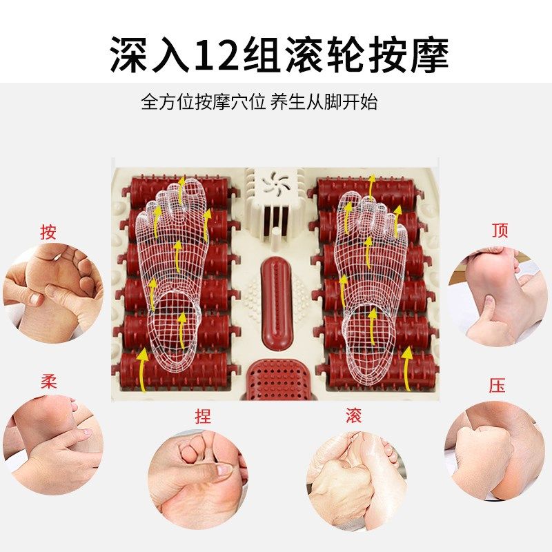 足浴盆电动按摩家用吴昕同款泡脚桶张嘉倪洗脚足底按摩泡脚盆加热