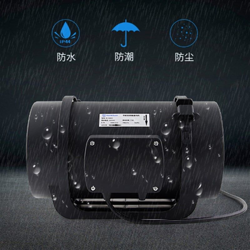 鸿冠变频管道风机6寸HI-160EC厨房强力风扇抽风艾灸排烟机可砍价