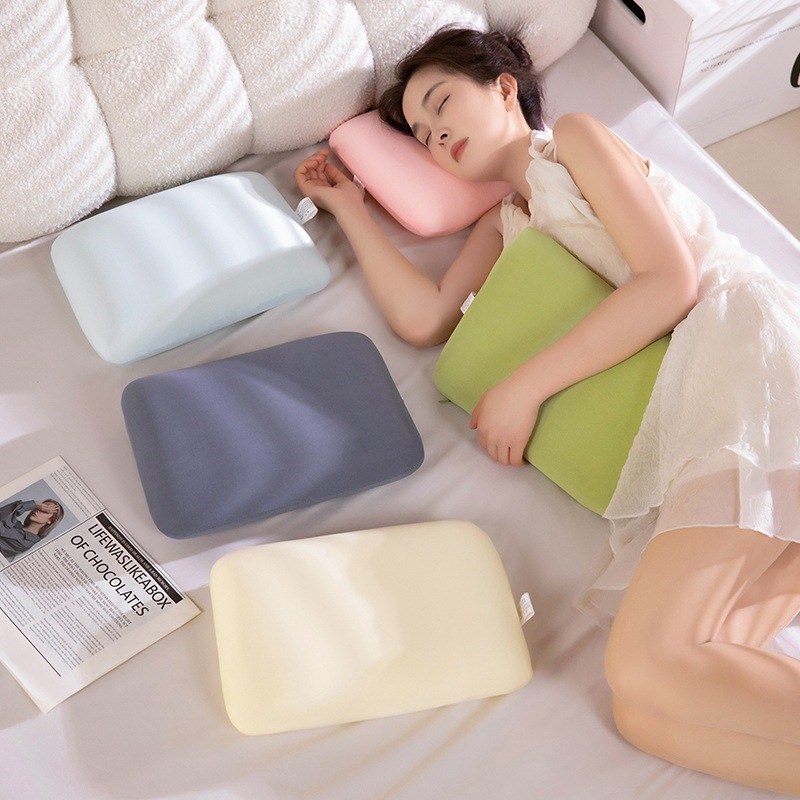 夏季冰枕成人儿童降温免注水凉枕午睡助睡眠护颈椎枕芯超柔记忆枕