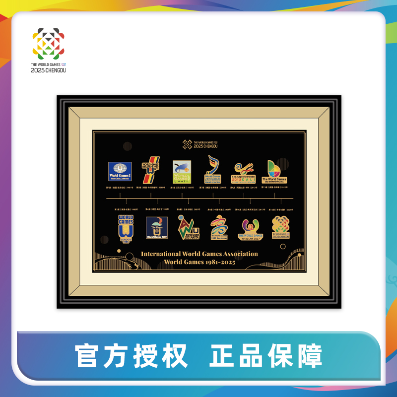 成都世運會歷屆會徽徽章套裝