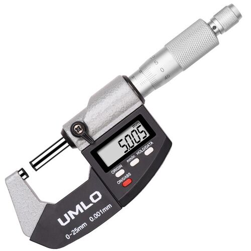 UMLOIP65防水数显外径千分尺0-25电子螺旋测微仪微分头高精度