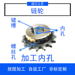 订做按图纸加工2分3分4分5分6分25B0608B10A 齿轮链轮非标准件新款