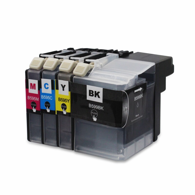 适用兄弟MFC-J2510 J3720 J3520 LC595CMY墨盒LC597 LC599XL墨盒