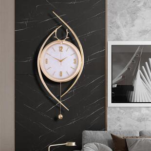 2025新款钟表挂钟客厅家用现代轻奢时尚创意简约大气高档静音时钟