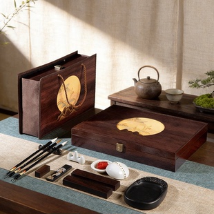 笑书生只此青绿文房四宝套装毛笔初学者专用书法全套入门工具笔墨纸砚宣纸墨汁镇纸砚台墨条笔挂摆件送人礼盒