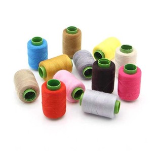 缝纫线家用缝纫线团302小卷线手工修补线黑线白线缝衣服用涤纶线