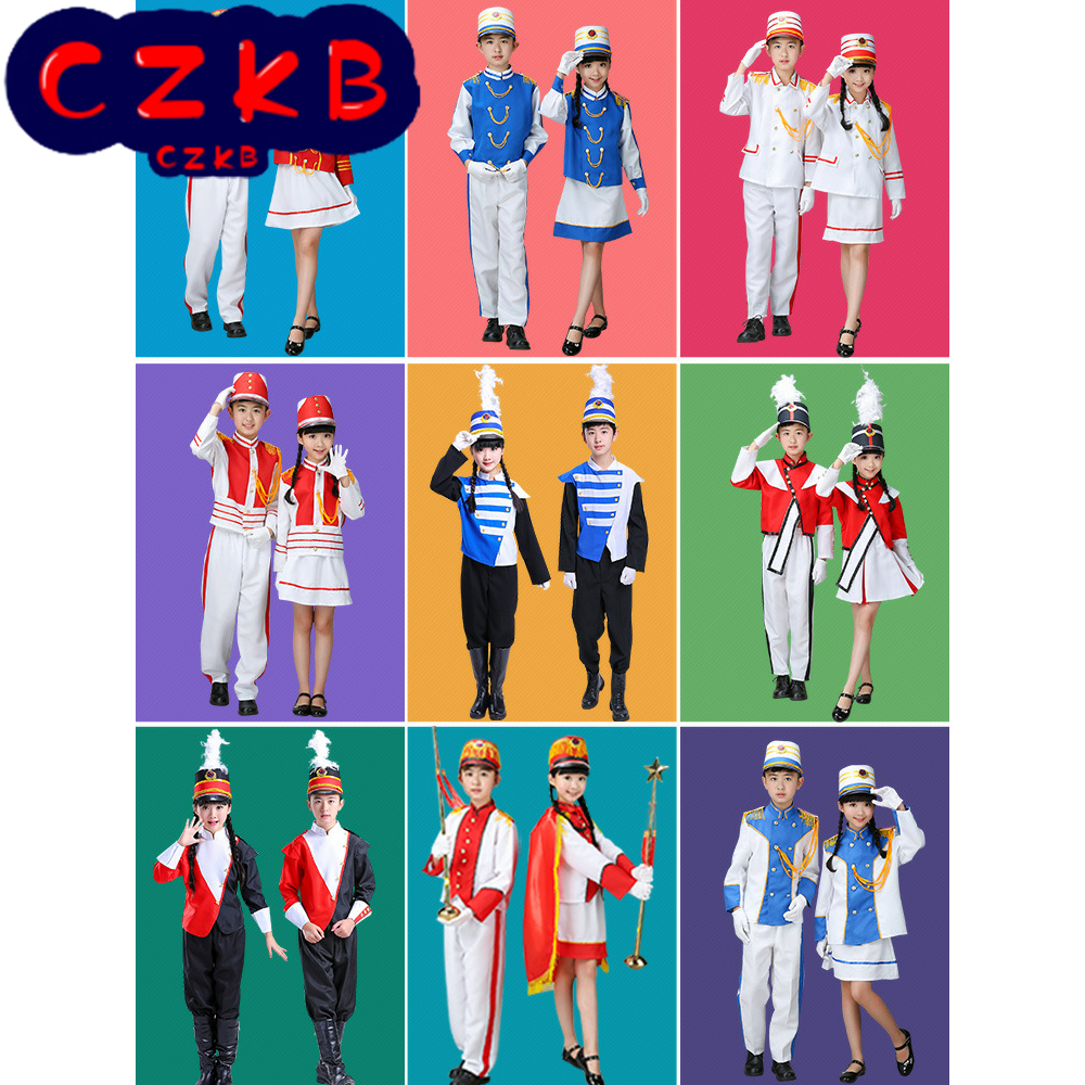 新款中小学生鼓号服升旗仪式服装