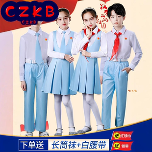冯琳同款儿童合唱服中小学生红领巾演出服爱国六一演讲朗诵表演服