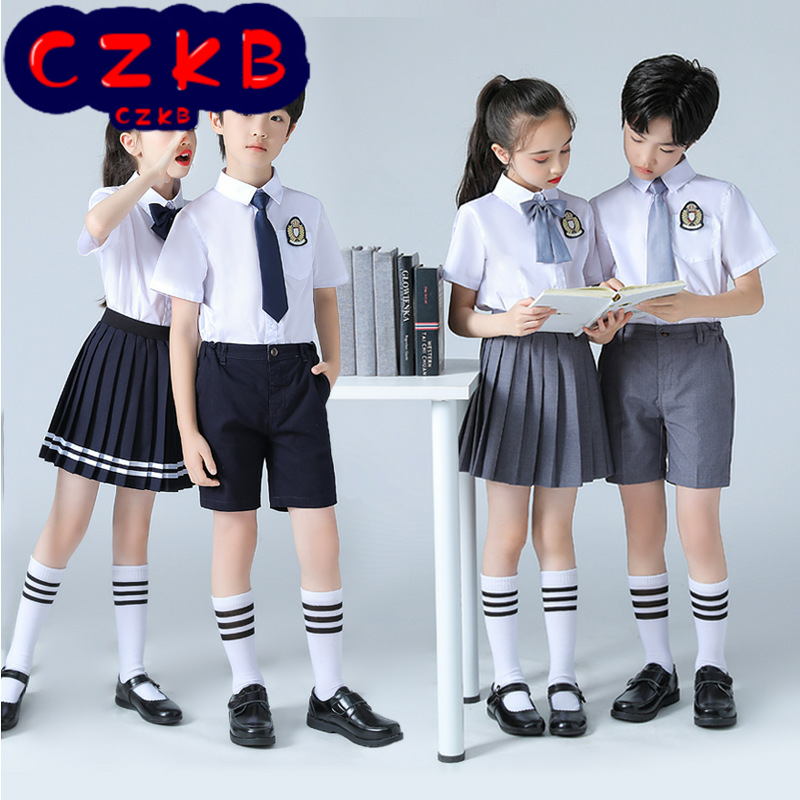 中小学生大合唱表演服装英伦风校