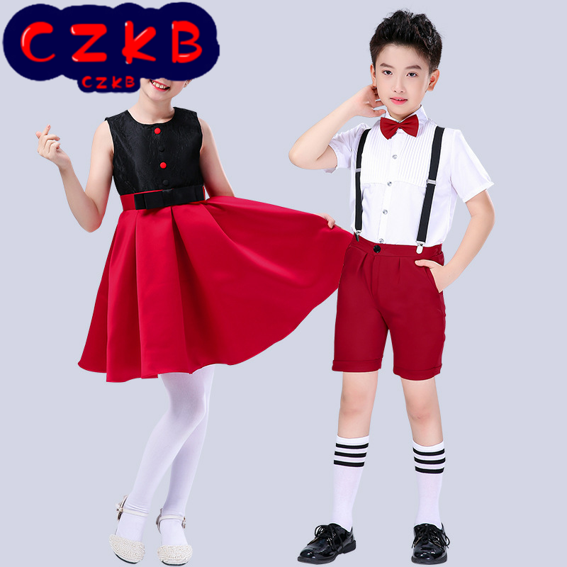 六一儿童演出服中小学生大合唱团