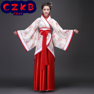 古装唐装汉服女唐朝拖尾贵妃服装婚服仙女装美公主演出费用装古代