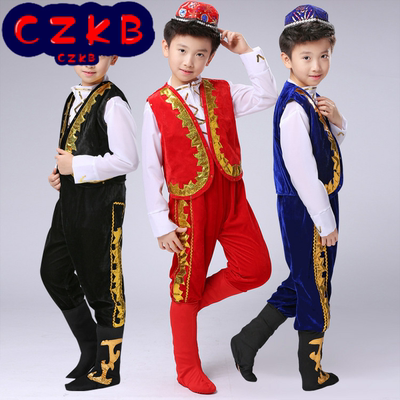 新疆少数民族表演服装儿童演出服