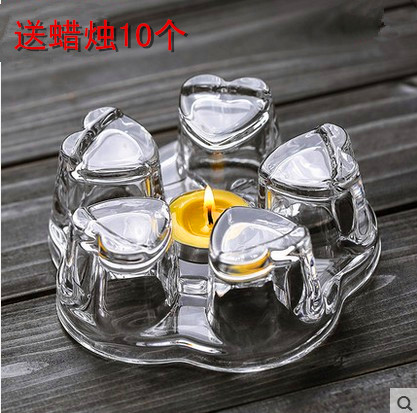 茶具配件玻璃茶壶壶盖加热器加热蜡烛保温底座明火烧水底座暖茶器