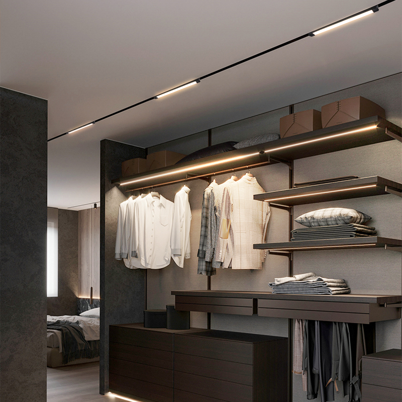 凯信泛光线条灯可调LED超薄聚光射灯客厅展厅商用长条吸顶轨道灯