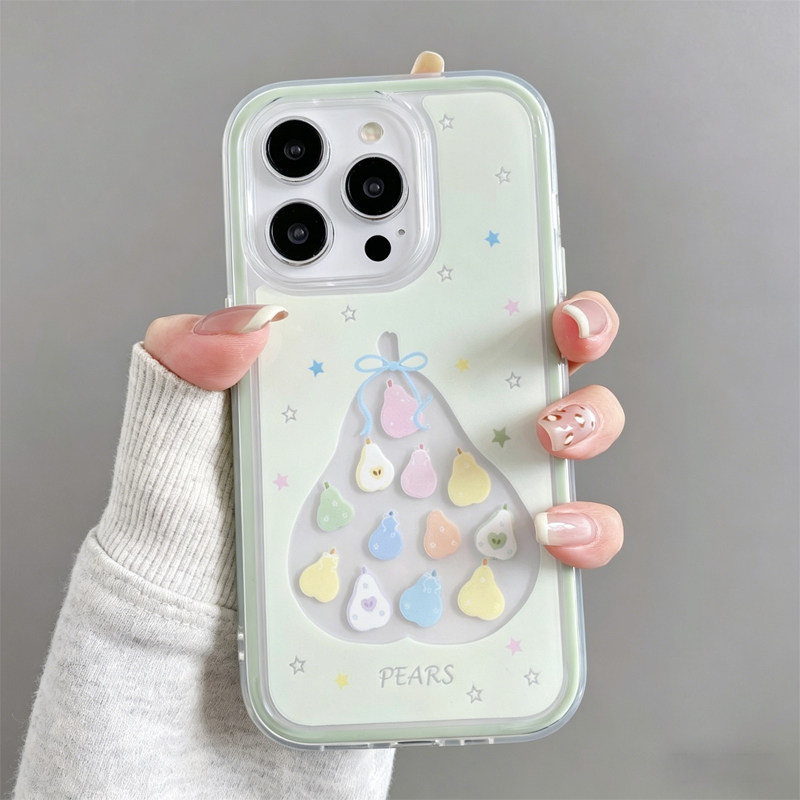 多彩星星雪梨适用于苹果17promax手机壳iPhone16pro新款iP15plus高颜值14超火air防摔13女款12保护11xsmax套