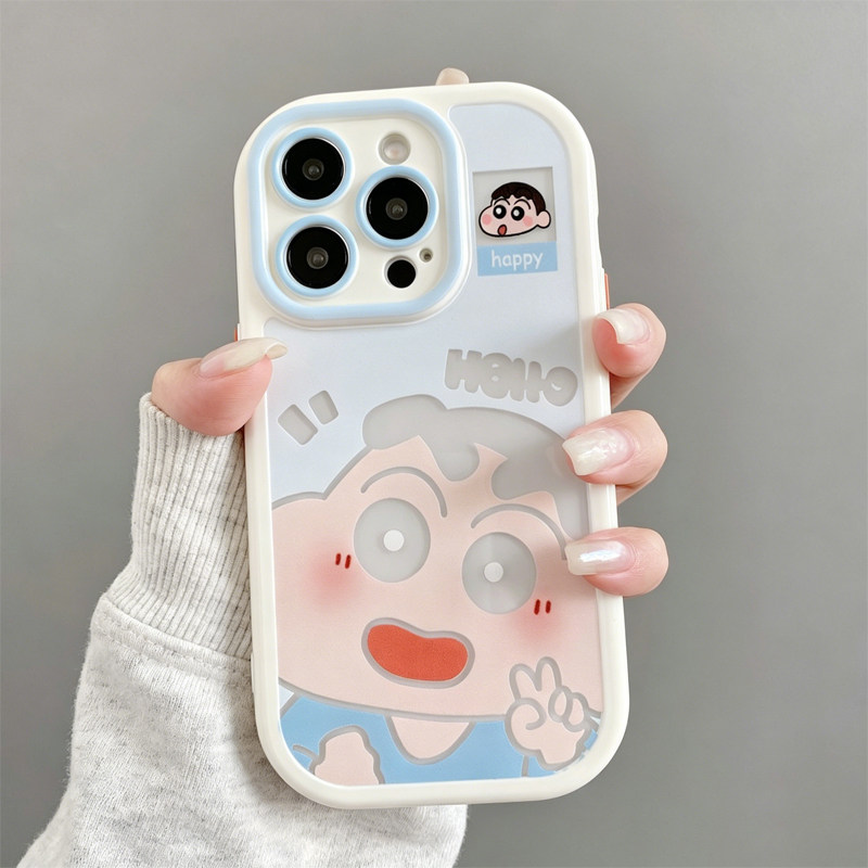 比耶镂空小新适用苹果17promax手机壳iPhone16华为p80荣耀500mate80小米17K90magic8reno15X300s60一加15Y300
