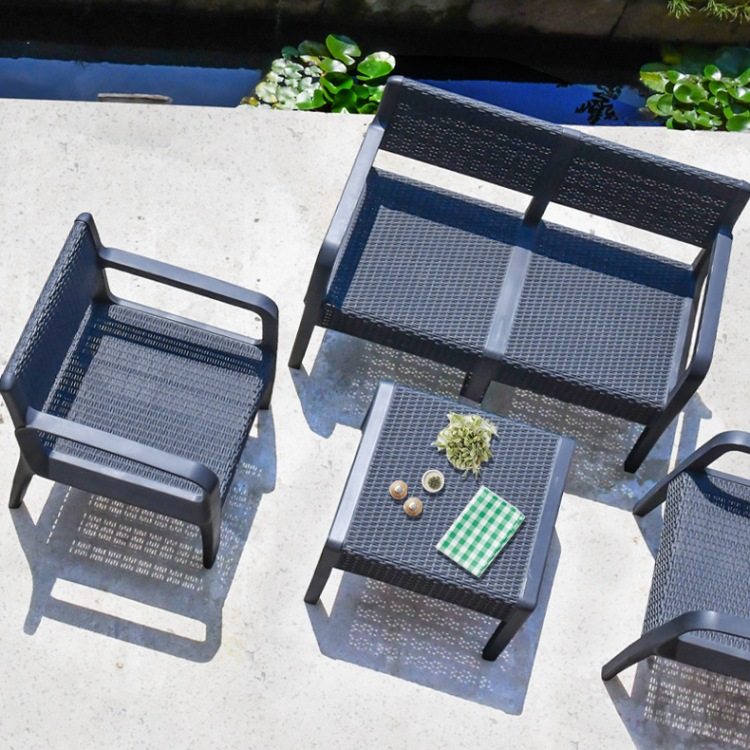 户外休闲沙发套装组合塑料防水编藤编客厅室外庭院花园露阳台沙发,住宅家具,户外沙发,淘宝优惠券,粉丝福利购,淘宝优惠卷