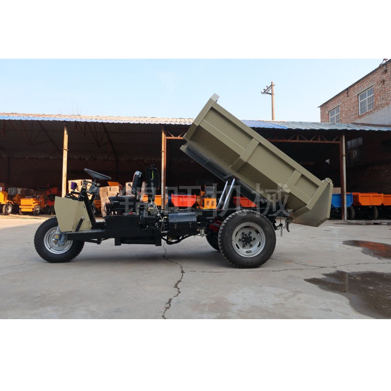 农用柴油三轮车 液压自卸三轮工程车 爬坡矿用翻斗运输车