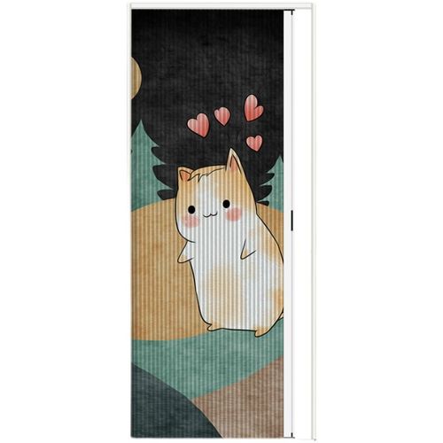 御霄低轨客厅阳台空调隔断门帘保温全遮光折叠推拉隐形伸缩门免孔