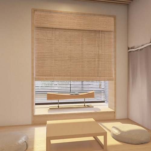 竹帘卷帘窗帘卷拉式阳台防晒遮光遮阳帘隔断门帘办公室装饰竹帘子