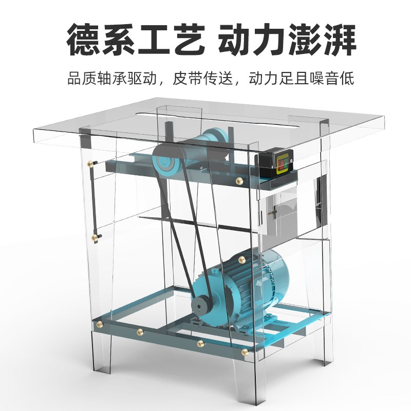 凌欧木工推台锯单相家用切割机电锯圆盘锯工作台小型平板台锯 3KW图片
